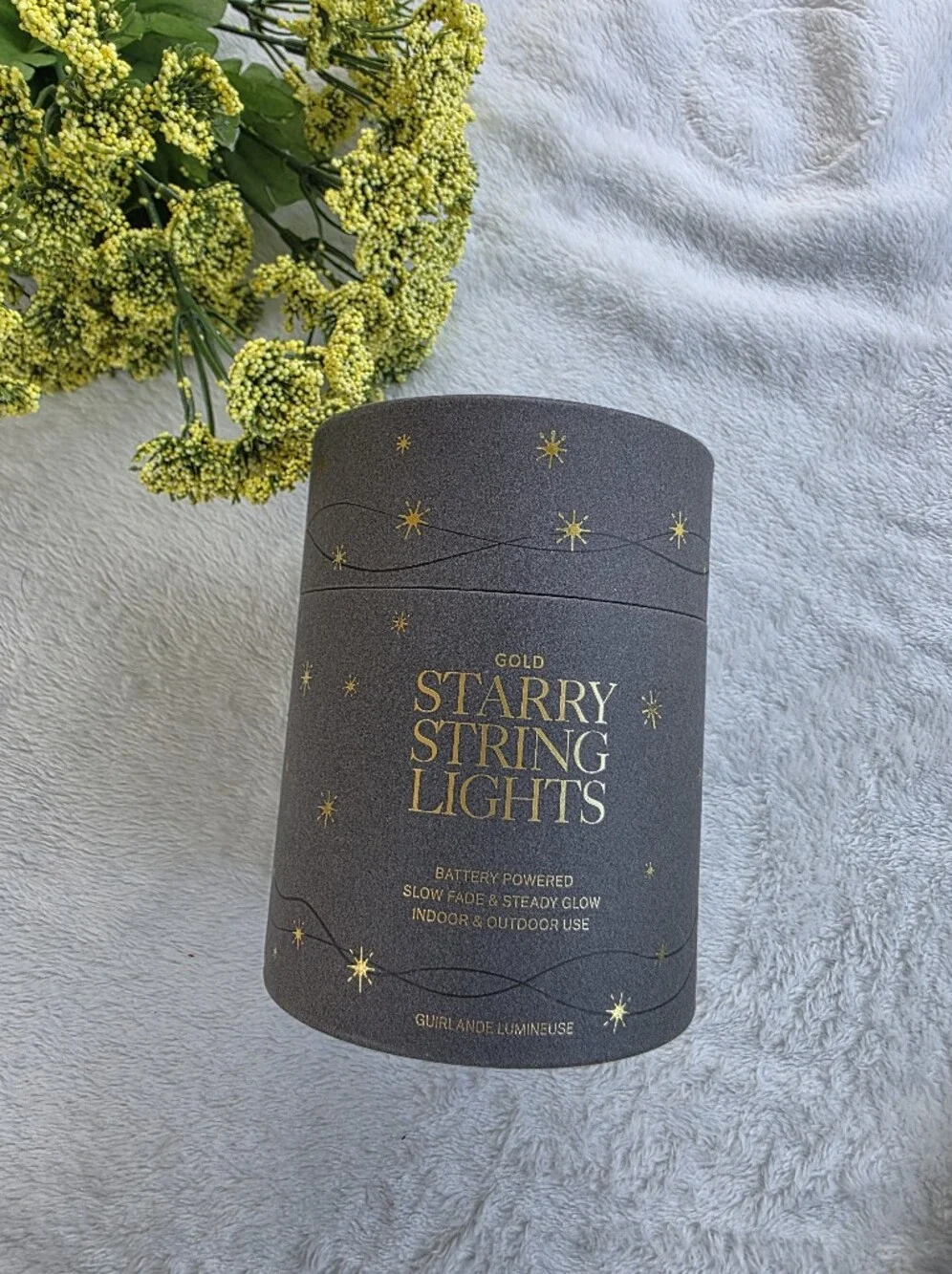 RESTORATION HARDWARE 10ft Gold Starry Lights